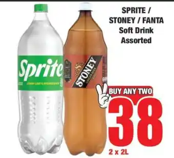 Boxer SPRITE / STONEY / FANTA Soft Drink Assorted offer