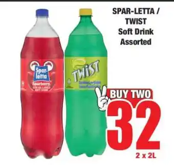 Boxer SPAR-LETTA / TWIST Soft Drink Assorted offer