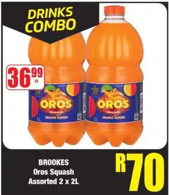 Boxer BROOKES Oros Squash Assorted 2 x 2L offer