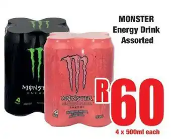 Boxer Monster Energy Drink Assorted offer