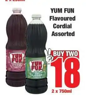 Boxer YUM FUN Flavoured Cordial Assorted offer