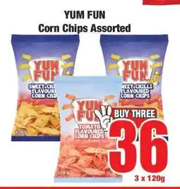 Boxer YUM FUN Corn Chips Assorted offer
