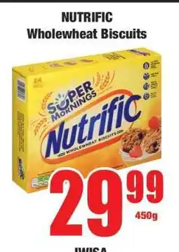 Boxer NUTRIFIC Wholewheat Biscuits offer