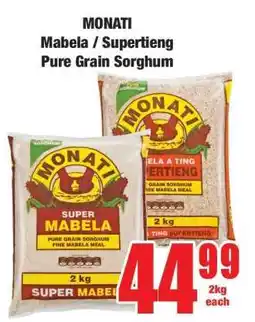 Boxer MONATI Mabela / Supertieng Pure Grain Sorghum offer