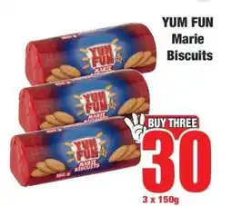 Boxer YUM FUN Marie Biscuits offer