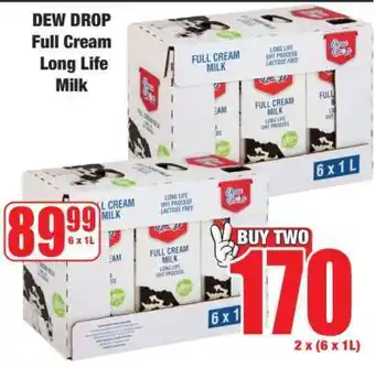 Boxer DEW DROP Full Cream Long Life Milk offer