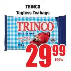 Boxer TRINCO Tagless Teabags offer