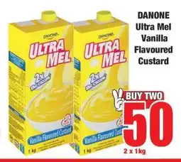 Boxer Danone Ultra Mel Vanilla Flavoured Custard offer