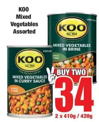 Boxer KOO Mixed Vegetables Assorted offer