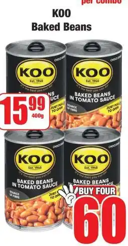 Boxer KOO Baked Beans offer