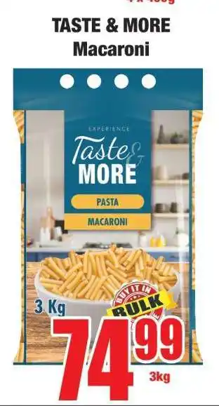 Boxer TASTE & MORE Macaroni offer