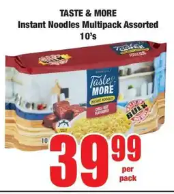 Boxer TASTE & MORE Instant Noodles Multipack Assorted 10's offer