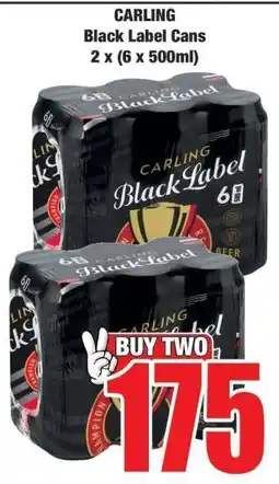 Boxer CARLING Black Label Cans offer