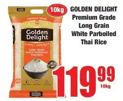 Boxer GOLDEN DELIGHT Premium Grade Long Grain White Parboiled Thai Rice offer