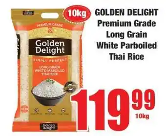 Boxer GOLDEN DELIGHT Premium Grade Long Grain White Parboiled Thai Rice offer