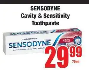 Boxer SENSODYNE Cavity & Sensitivity Toothpaste offer