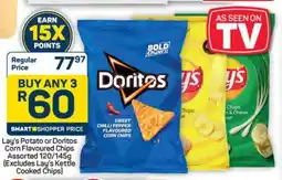 Pick n Pay Hypermarket Lay's Potato or Doritos Corn Flavoured Chips offer