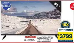 Pick n Pay Hypermarket TELEFUNKEN 50 Full HD Smart LED TV offer