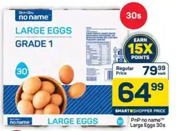 Pick n Pay Hypermarket PnP no name Large Eggs 30s offer