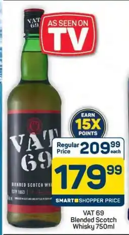 Pick n Pay Hypermarket VAT 69 BLENDED SCOTCH WHISKY 750ml offer