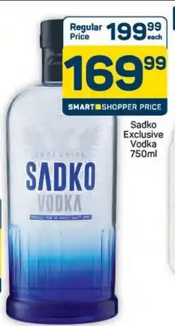 Pick n Pay Hypermarket SADKO EXCLUSIVE VODKA 750ML offer