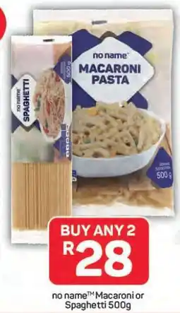 Pick n Pay Hypermarket no name Macaroni or Spaghetti 500g offer