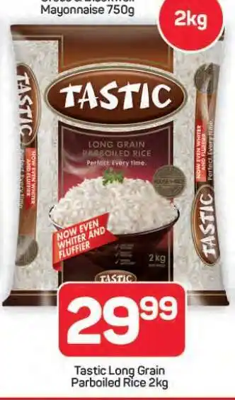 Pick n Pay Hypermarket Tastic Long Grain Parboiled Rice-2kg offer