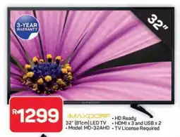 Pick n Pay Hypermarket MAXDORF 32 LED TV offer