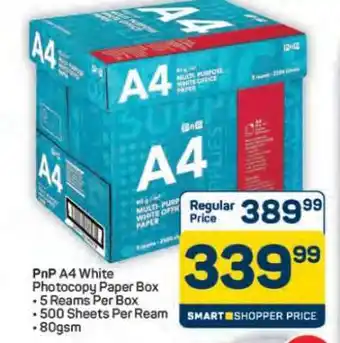 Pick n Pay Hypermarket PnP A4 White Photocopy Paper Box offer