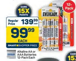 Pick n Pay Hypermarket Eveready Alkaline AA or AAA Batteries 12-Pack offer