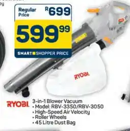 Pick n Pay Hypermarket RYOBI 3-in-1 Blower Vacuum offer