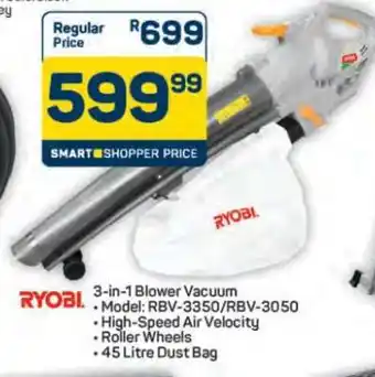 Pick n Pay Hypermarket RYOBI 3-in-1 Blower Vacuum offer
