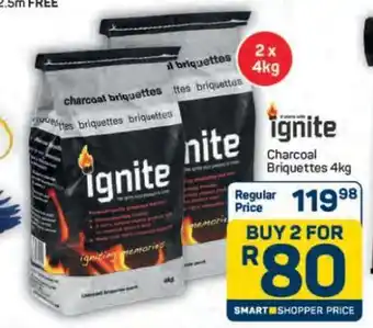 Pick n Pay Hypermarket Ignite Charcoal Briquettes 4kg offer