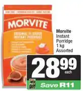 Spar Morvite Instant Porridge Assorted-1kg offer