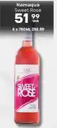 Liquor Junction Namaqua Sweet Rose-750ml offer