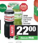 Spar Spar Carbonated Soft Drink Assorted-For Any 2 x 2ltr offer
