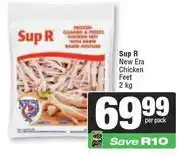 Spar Sup R New Era Chicken Feet-2kg Per Pack offer