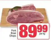 Spar Pork Braai Chops-Per kg offer