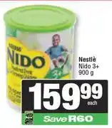 Spar Nestle Nido (3+)-900g offer