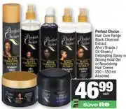 Spar Perfect Choice Blk Charcoal Extract Afro/Braids/Oil Sheen Detangling Spray/Strong Hold Gel-250/350ml offer