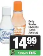 Spar Dolly Varden Glycerine Assorted-100ml Each offer
