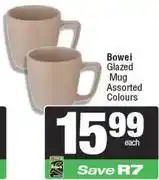 Spar Bowel Glazed Mug (Assorted Colours)-Each offer