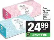 Spar Care By Spar Facial Tissues Assorted-200s Pack Each offer