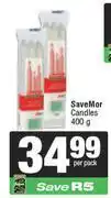 Spar SaveMor Candles-400g Per Pack offer