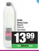 Spar Spar Home Care Bleach Assorted-750ml offer