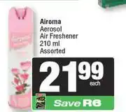 Spar Airoma Aerosol Air Freshener Assorted-210ml offer