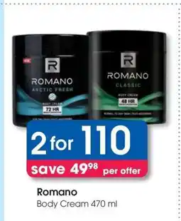 Clicks Romano offer