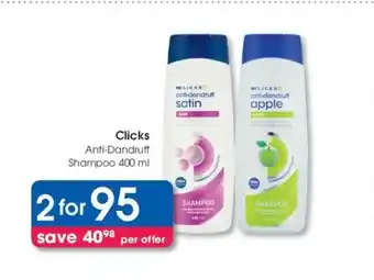 Clicks Clicks Anti-Dandruff Shampoo 400 ml offer