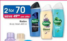 Clicks Radox Body Wash 400 ml offer