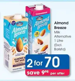 Clicks ALMOND BREEZE offer